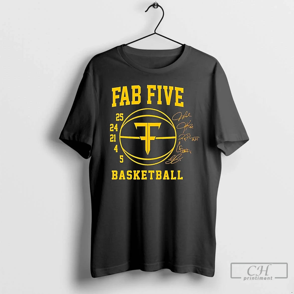 Premium Michigan 2026 Basketball National Champions Fab Five Signature Unisex T-shirt, Sweatshirt, Hoodie, Long Sleeve Tee - T-Shirt, Sweatshirt, Hoodie