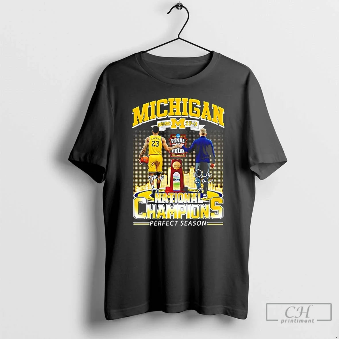 Premium Michigan Wolverines 2025 2026 37 3 National Champions Perfect Season Signatures T Shirts Sweater - T-Shirt, Sweatshirt, Hoodie