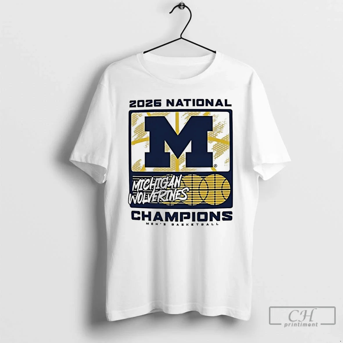 Premium Michigan Wolverines 2026 Mens Basketball National Champions Stare Down Champions Unisex T-shirt, Sweatshirt, Hoodie, Long Sleeve Tee - T-Shirt, Sweatshirt, Hoodie