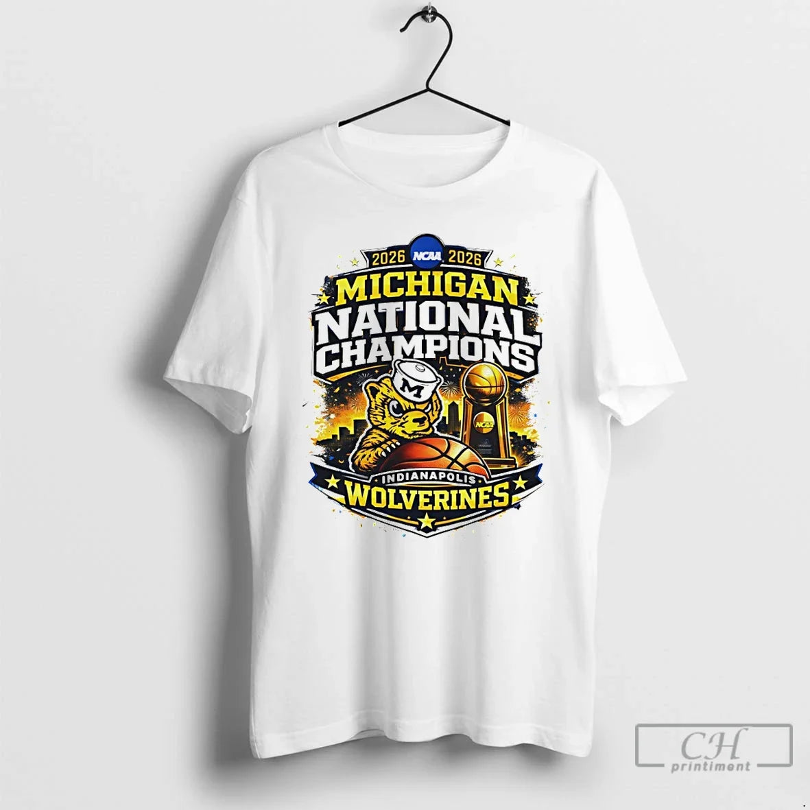 Premium Michigan Wolverines Basketball National Champions 2026 Final Four Indianapolis Unisex T-shirt, Sweatshirt, Hoodie, Long Sleeve Tee - T-Shirt, Sweatshirt, Hoodie