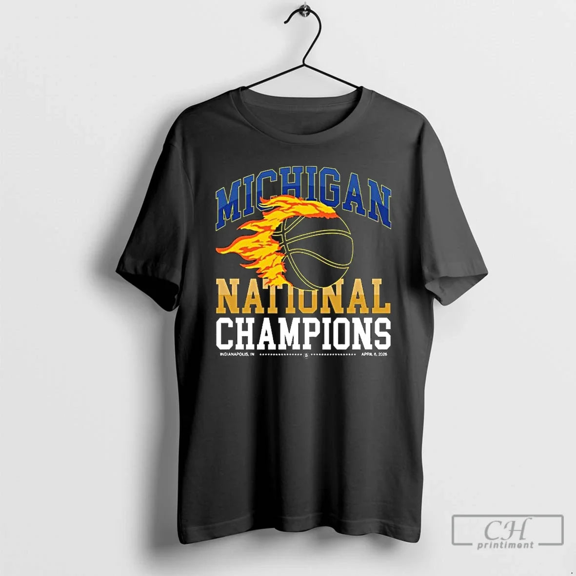 Premium Michigan Wolverines National Champions Flames Unisex T-shirt, Sweatshirt, Hoodie, Long Sleeve Tee - T-Shirt, Sweatshirt, Hoodie