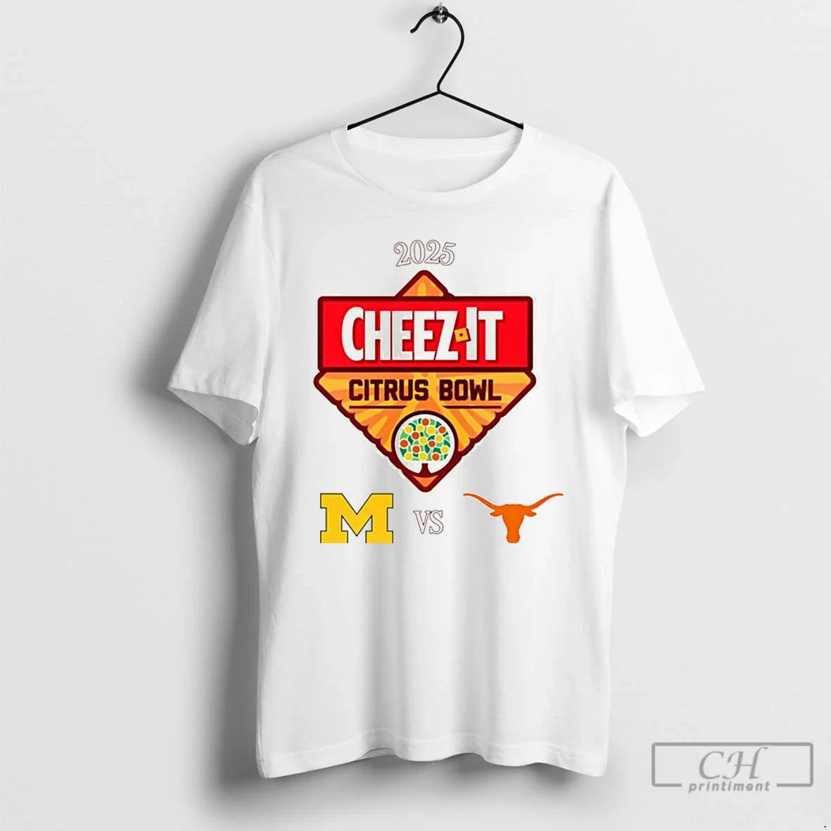 Premium Michigan Wolverines Vs Texas Longhorns 2025 Citrus Bowl - T-Shirt, Sweatshirt, Hoodie