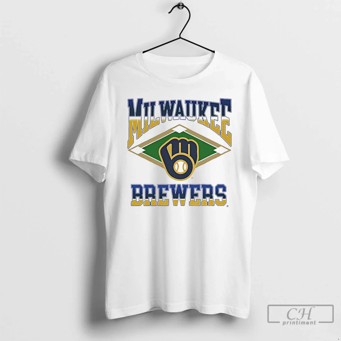 Premium Milwaukee Brewers Baseball Field Diamond Unisex T-shirt, Sweatshirt, Hoodie, Long Sleeve Tee - T-Shirt, Sweatshirt, Hoodie