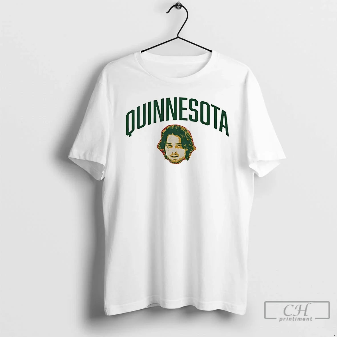 Premium Minnesota Wild Nhl Quinn Hughes Big Head Funny Quinnesota - T-Shirt, Sweatshirt, Hoodie