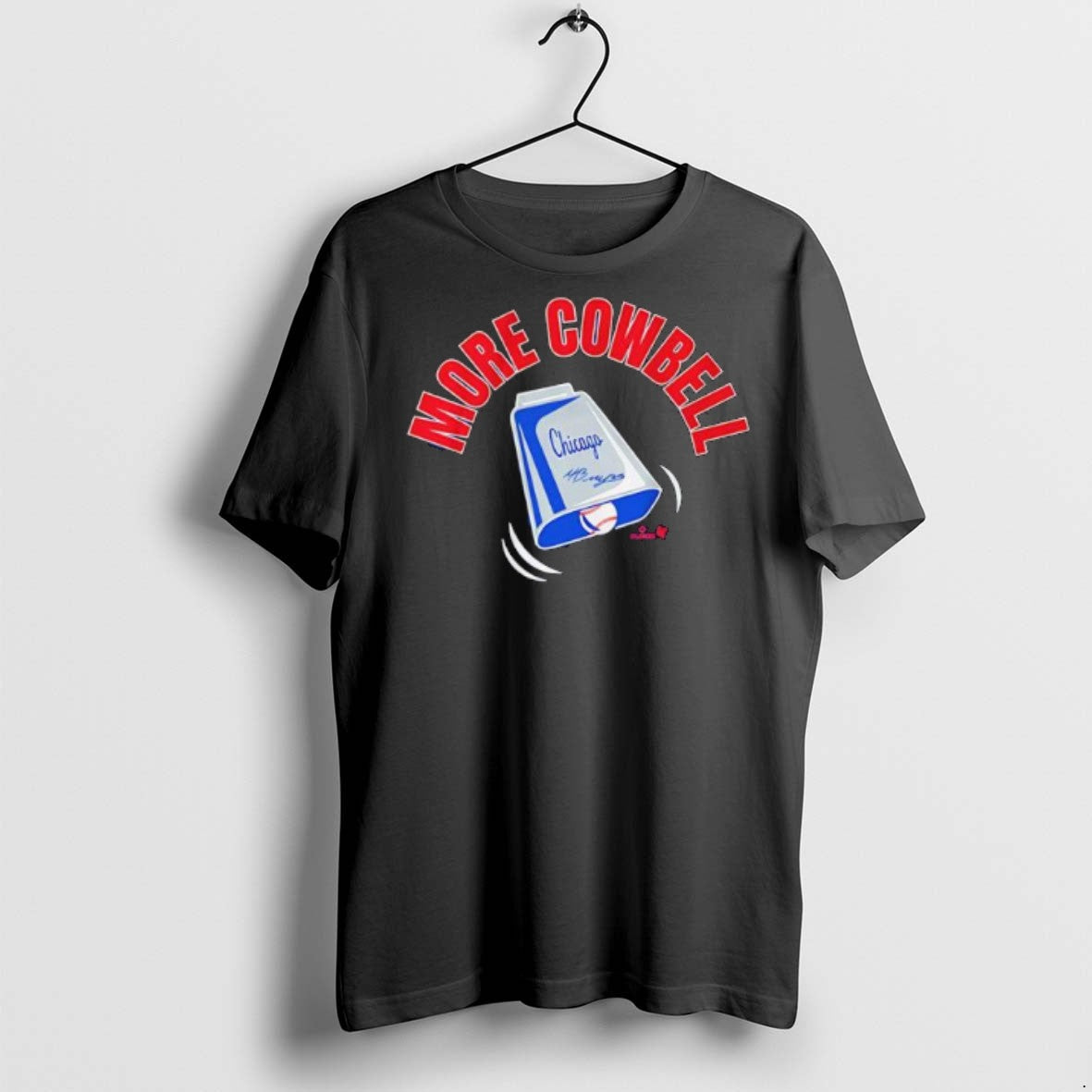 Premium Moises Ballesteros More Cowbell Chicago Signature T Shirts Unisex T-shirt, Sweatshirt, Hoodie, Long Sleeve Tee - T-Shirt, Sweatshirt, Hoodie