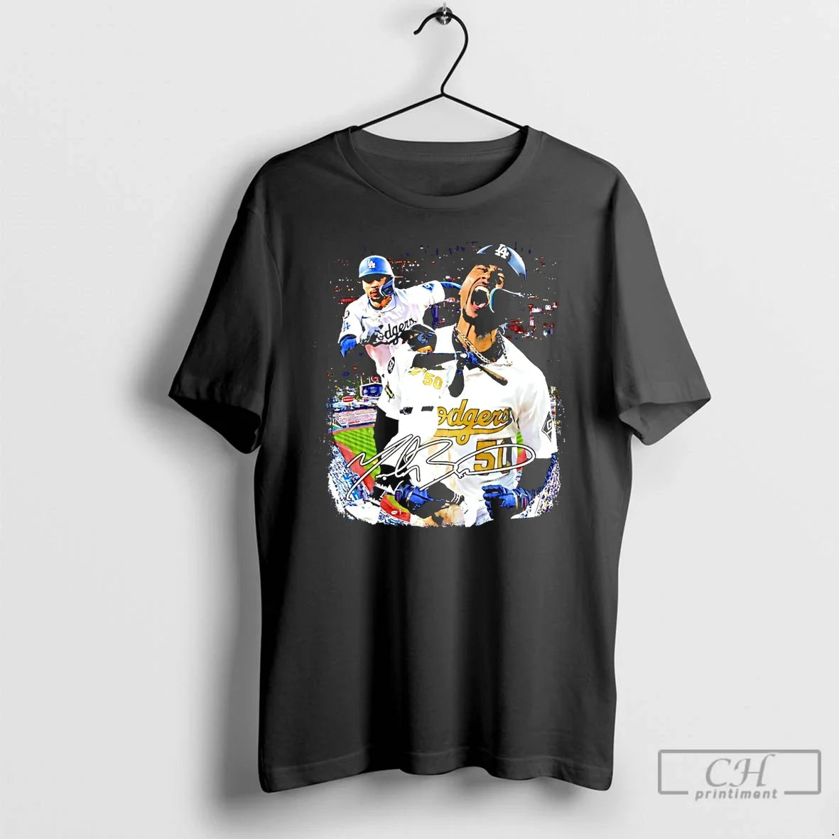 Premium Mookie Betts Los Angeles Dodgers Signature Player Collage 2026 - T-Shirt, Sweatshirt, Hoodie