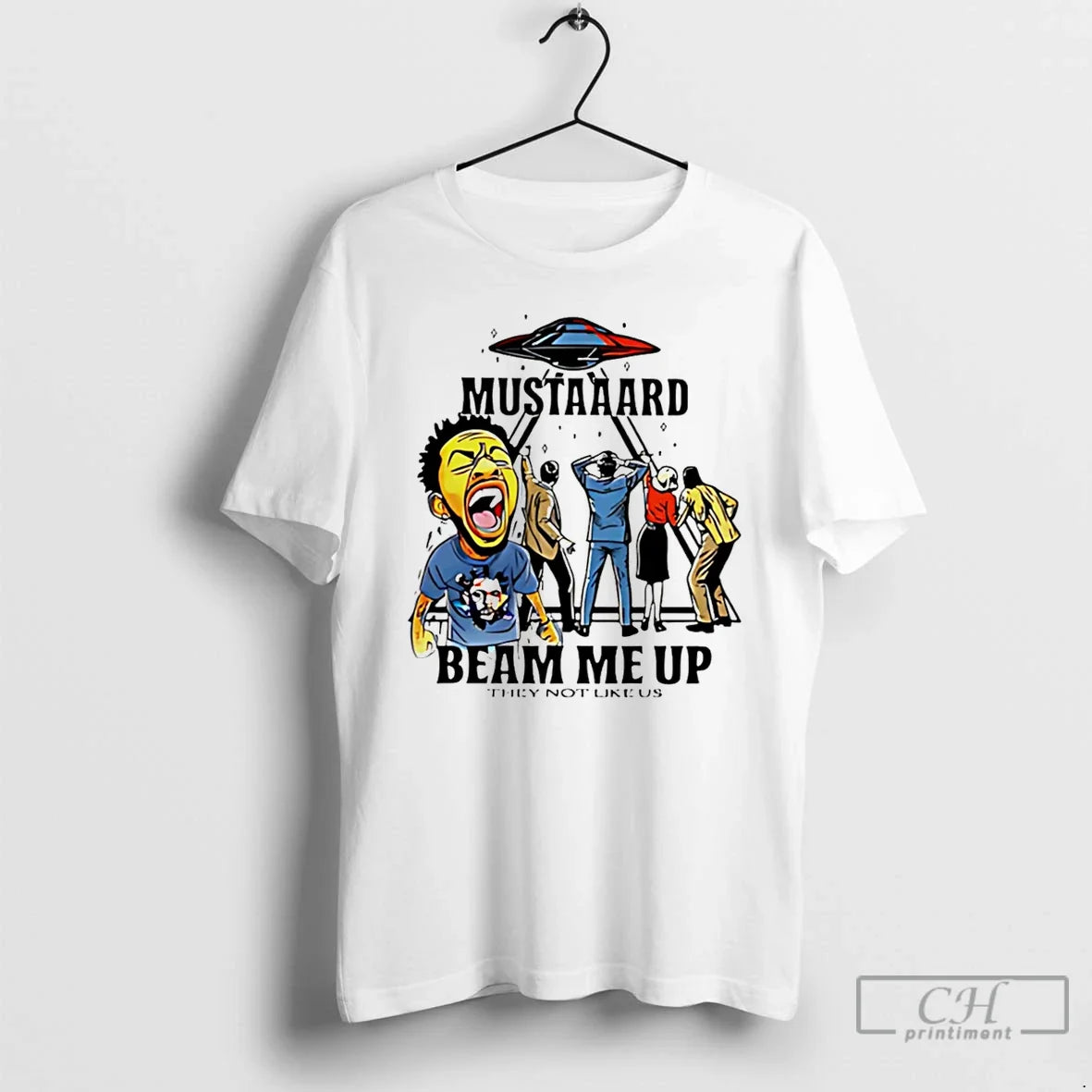 Premium Mustard Beam Me Up They Not Like Us - T-Shirt, Sweatshirt, Hoodie