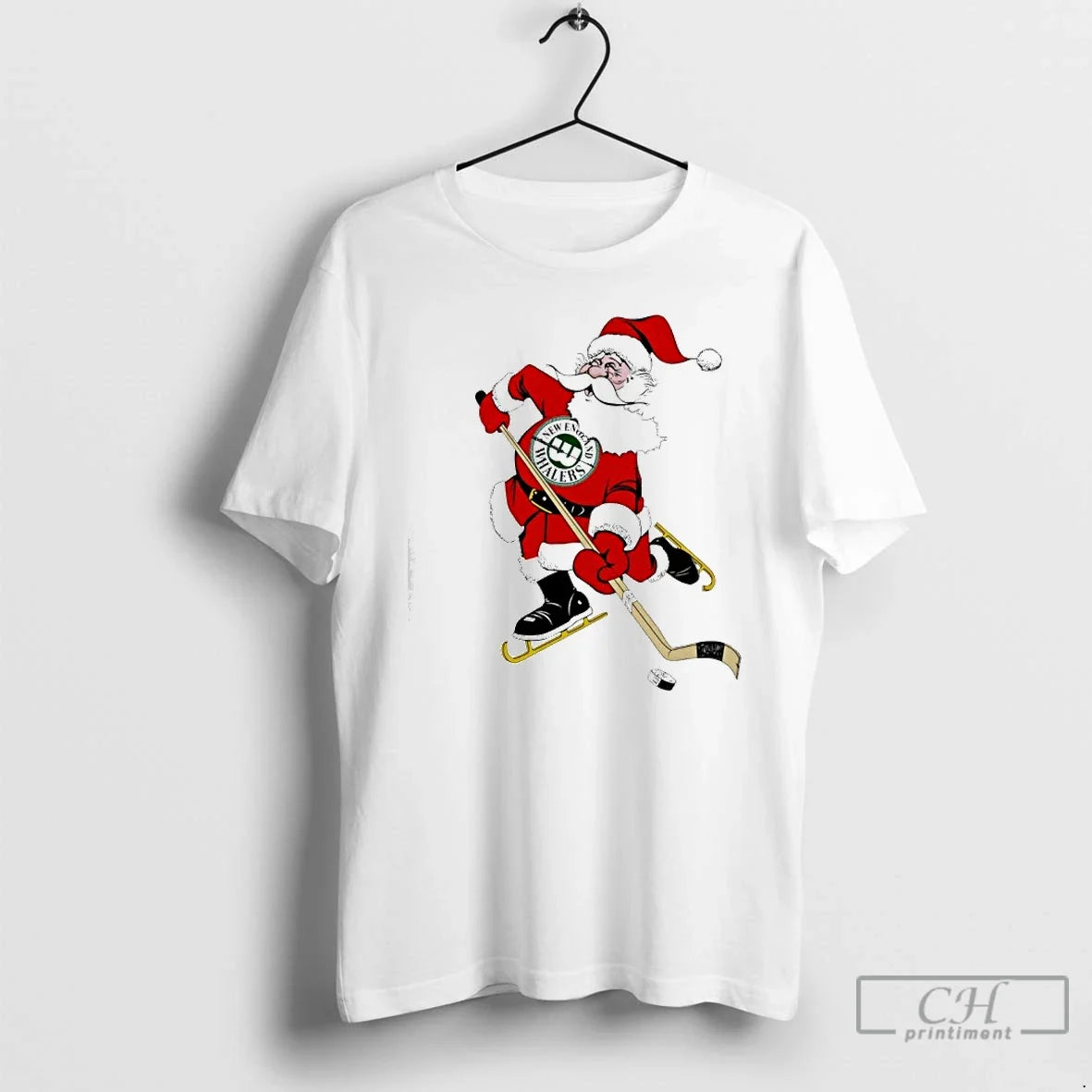 Premium New England Whalers Santa Christmas - T-Shirt, Sweatshirt, Hoodie