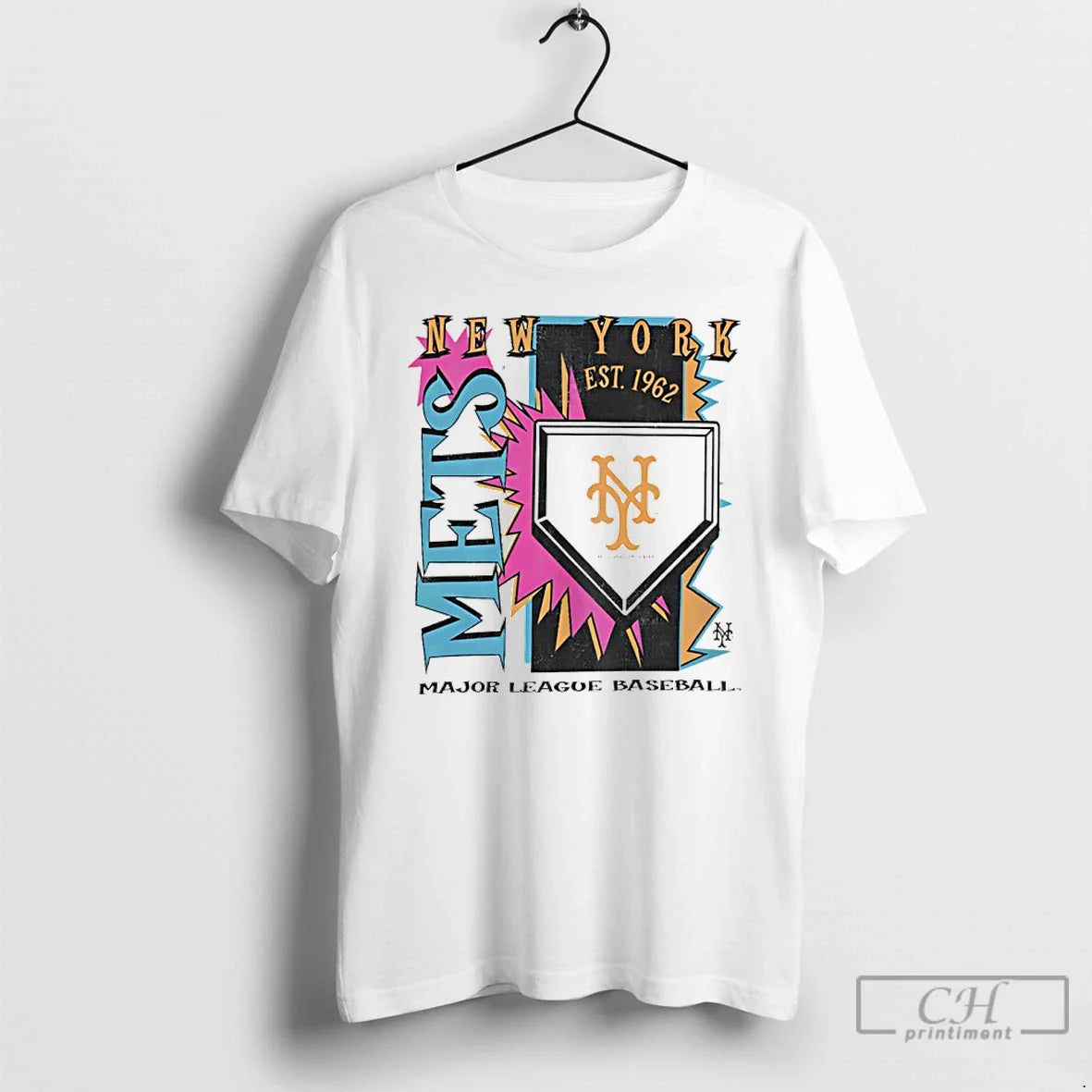 Premium New York Mets 1962 Mlb Cooperstown Neon Field Shock Unisex T-shirt, Sweatshirt, Hoodie, Long Sleeve Tee - T-Shirt, Sweatshirt, Hoodie