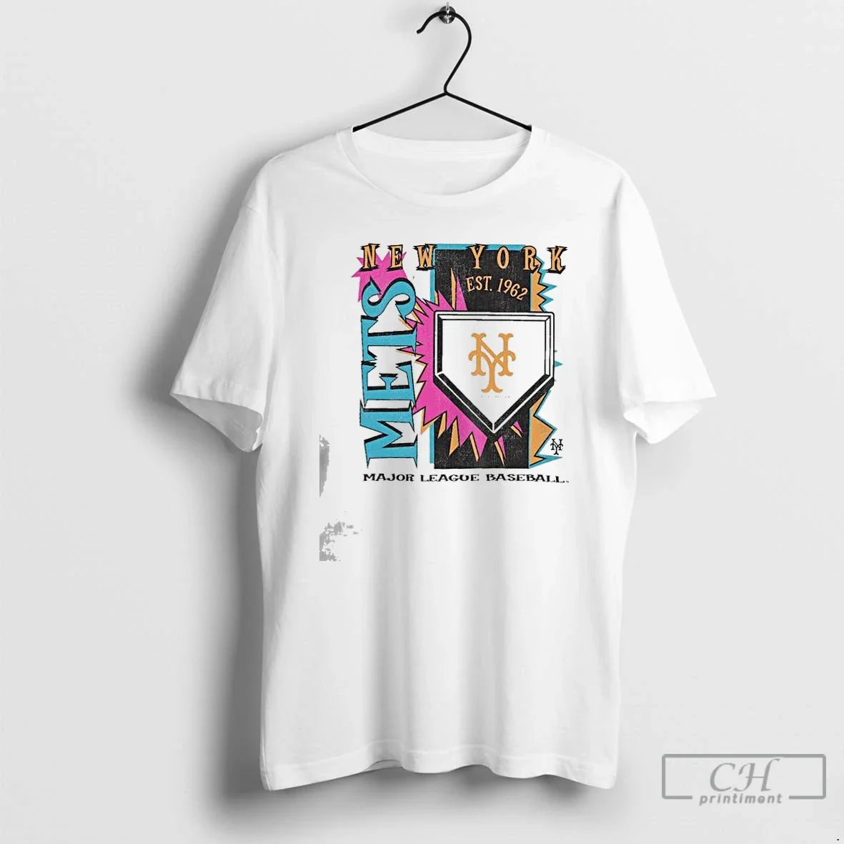 Premium New York Mets Major League Baseball Mitchell Ness Cooperstown Neon Field Shock T Shirts - T-Shirt, Sweatshirt, Hoodie