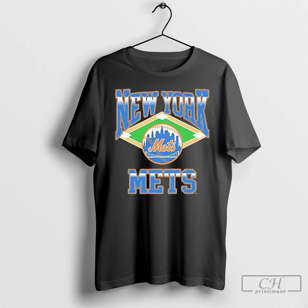 Premium New York Mets Baseball Field Diamond Unisex T-shirt, Sweatshirt, Hoodie, Long Sleeve Tee - T-Shirt, Sweatshirt, Hoodie