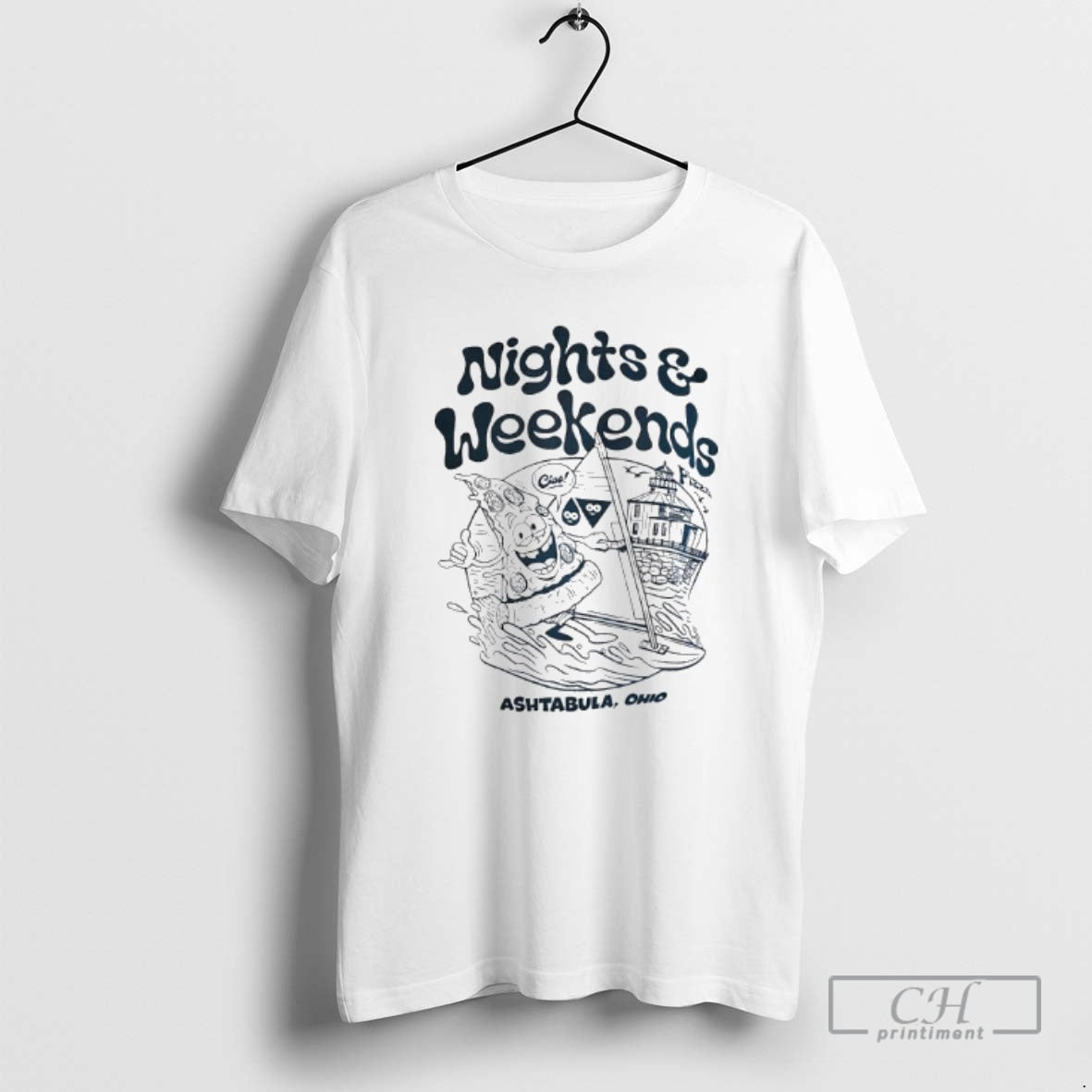 Premium Nights Weekends Ashtabula Ohio Pizza Graphic Shirt Sweater - T-Shirt, Sweatshirt, Hoodie