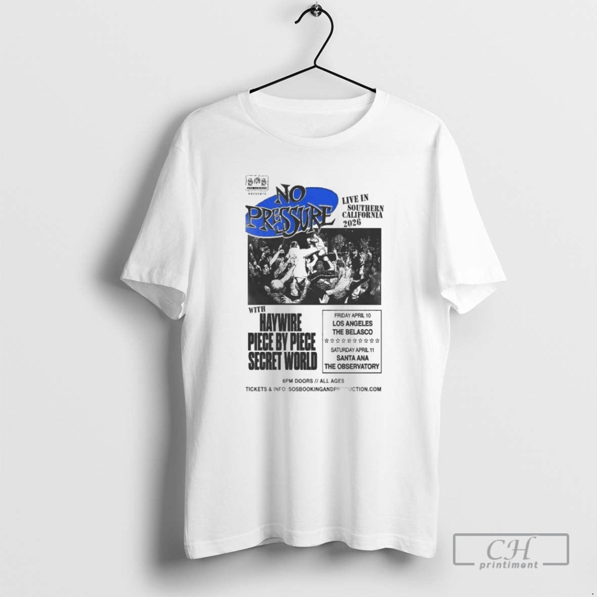 Premium No Pressure Apr 10 2026 La The Belasco Haywire Piece By Piece Secret World - T-Shirt, Sweatshirt, Hoodie