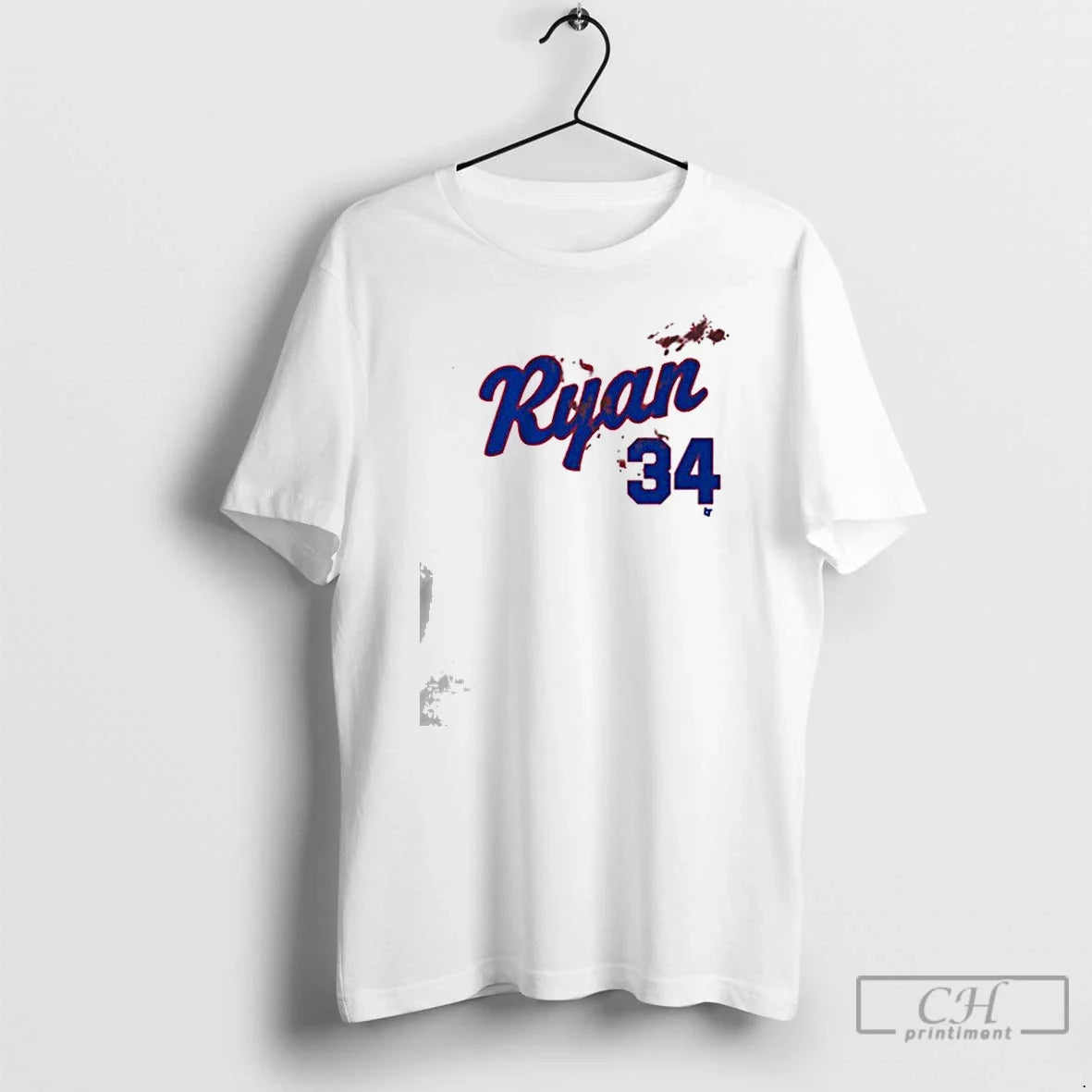 Premium Nolan Ryan Bloody 34 Texas Baseball Unisex T-shirt, Sweatshirt, Hoodie, Long Sleeve Tee - T-Shirt, Sweatshirt, Hoodie