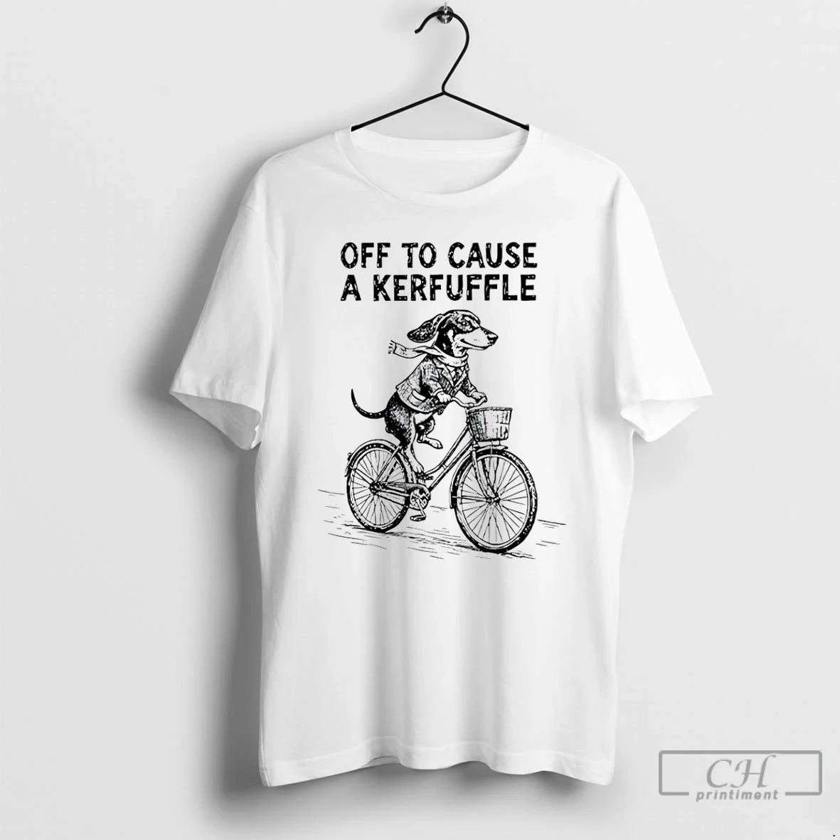 Premium Off To Cause A Kerfuffle Dachshund - T-Shirt, Sweatshirt, Hoodie
