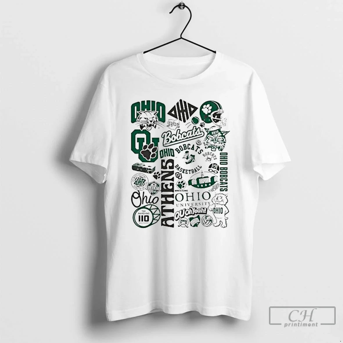 Premium Ohio Bobcats The Marching 110 Symbols - T-Shirt, Sweatshirt, Hoodie
