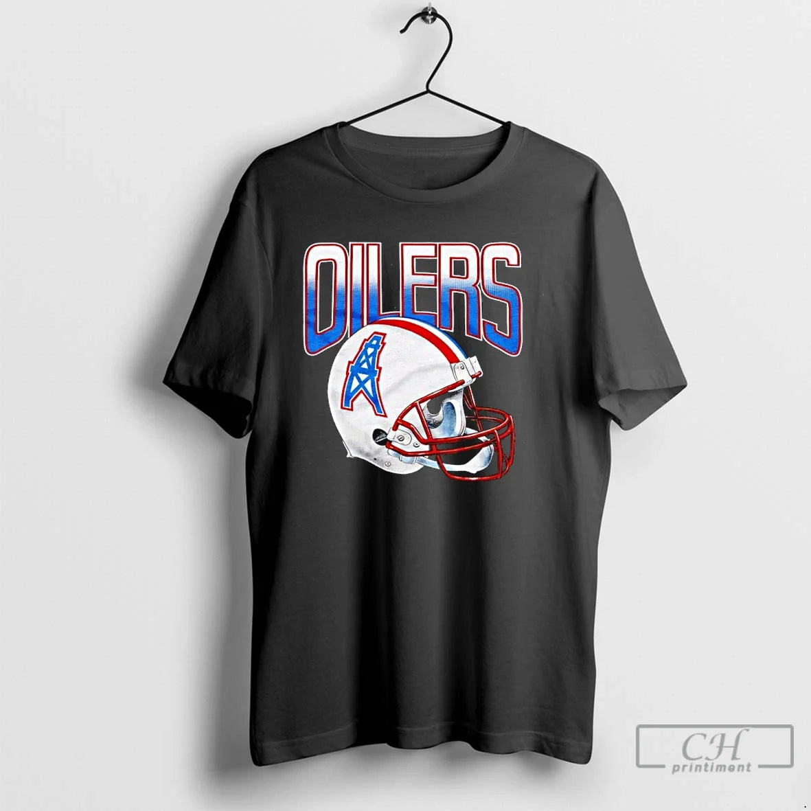 Premium Oilers Football Gradient Helmet - T-Shirt, Sweatshirt, Hoodie