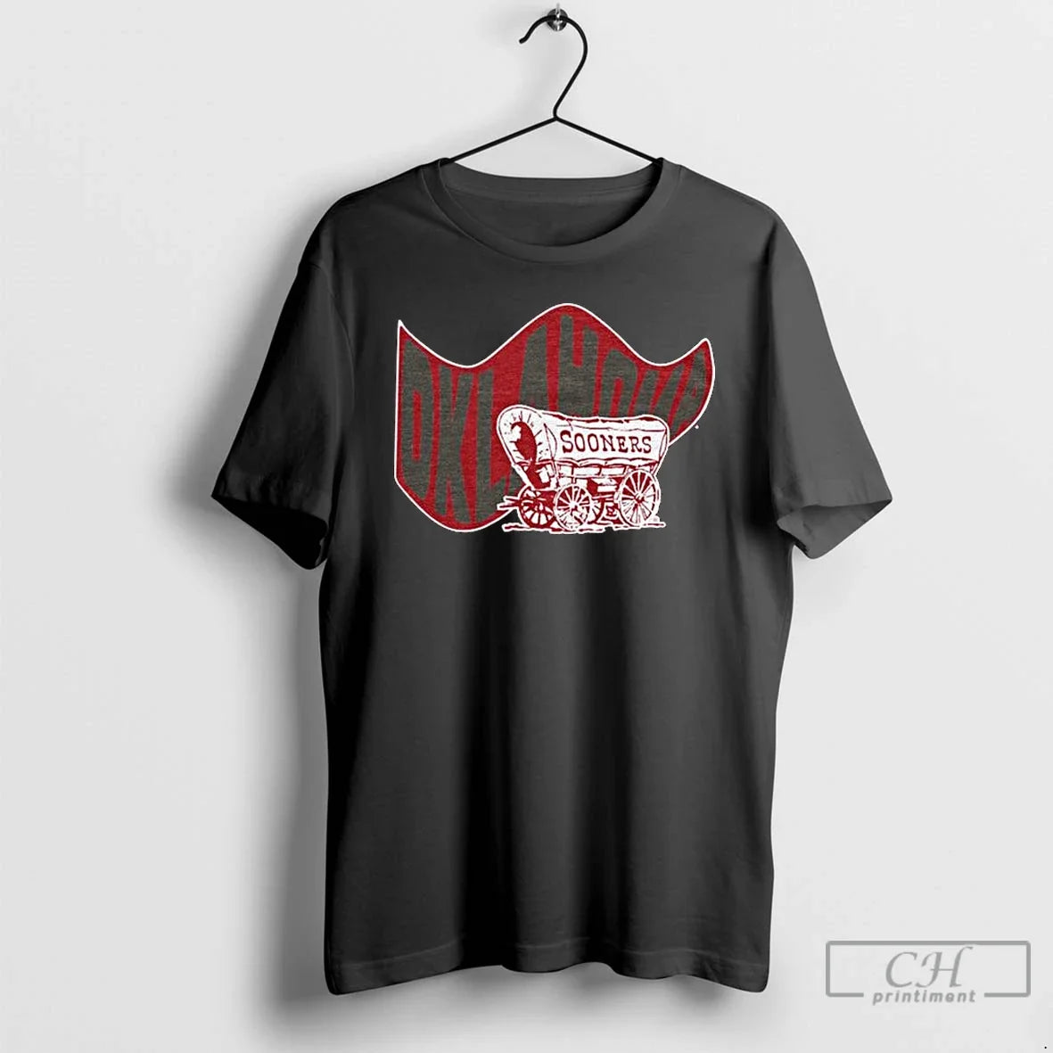 Premium Oklahoma Sooners Waving Flag Unisex T-shirt, Sweatshirt, Hoodie, Long Sleeve Tee - T-Shirt, Sweatshirt, Hoodie