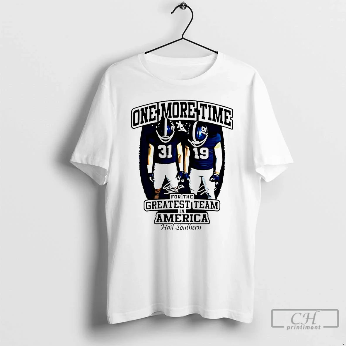 Premium One More Time Josh And Chance For The Greatest Team In American T Shirts - T-Shirt, Sweatshirt, Hoodie