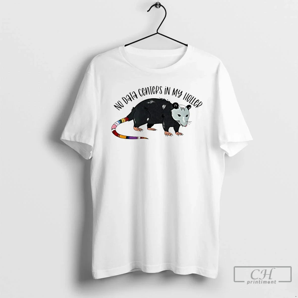 Premium Opossum No Data Centers In My Holler Unisex T-shirt, Sweatshirt, Hoodie, Long Sleeve Tee - T-Shirt, Sweatshirt, Hoodie