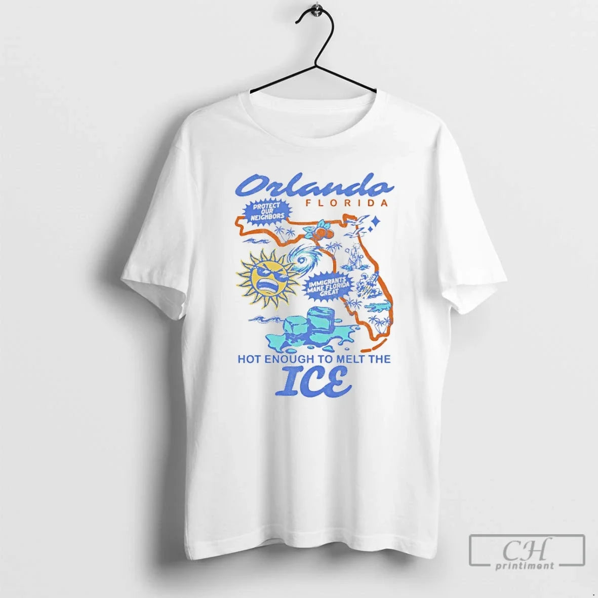Premium Orlando Florida Lost Bros Hot Enough To Melt The Ice - T-Shirt, Sweatshirt, Hoodie