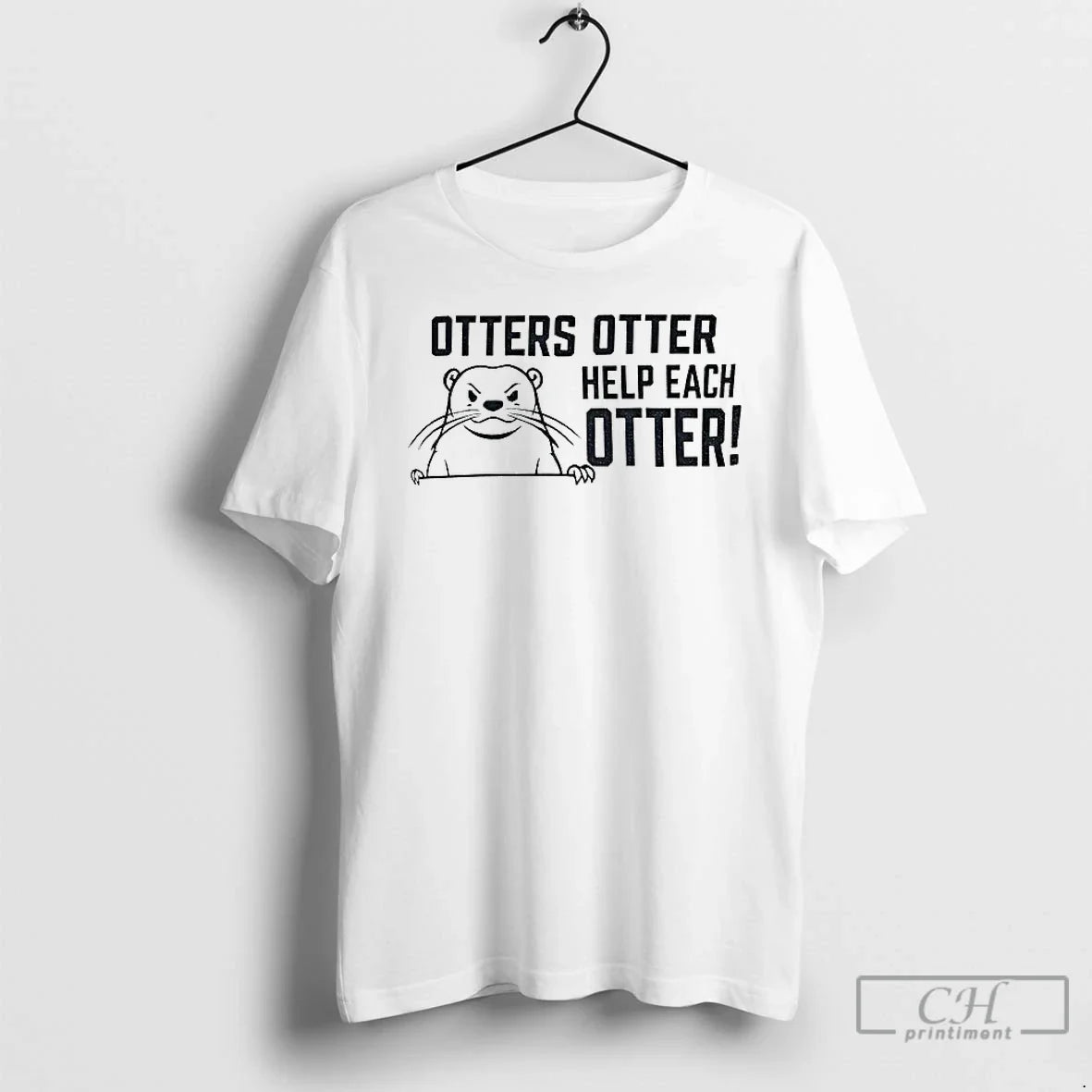 Premium Otters Otter Help Each Otter - T-Shirt, Sweatshirt, Hoodie