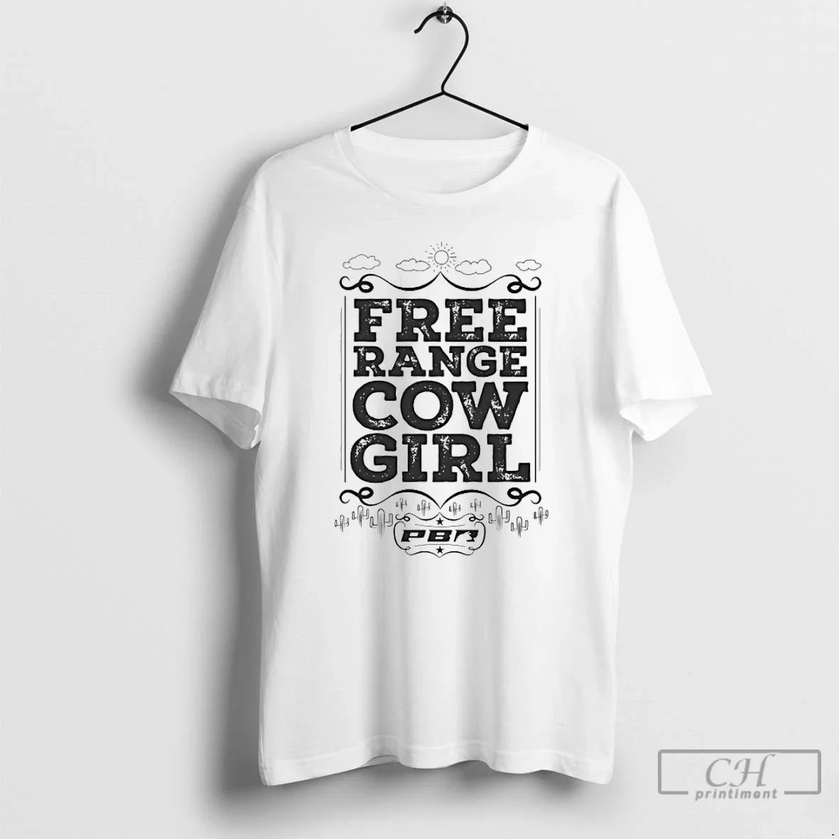 Premium Pbr Free Range Cowgirl Vintage Unisex T-shirt, Sweatshirt, Hoodie, Long Sleeve Tee - T-Shirt, Sweatshirt, Hoodie