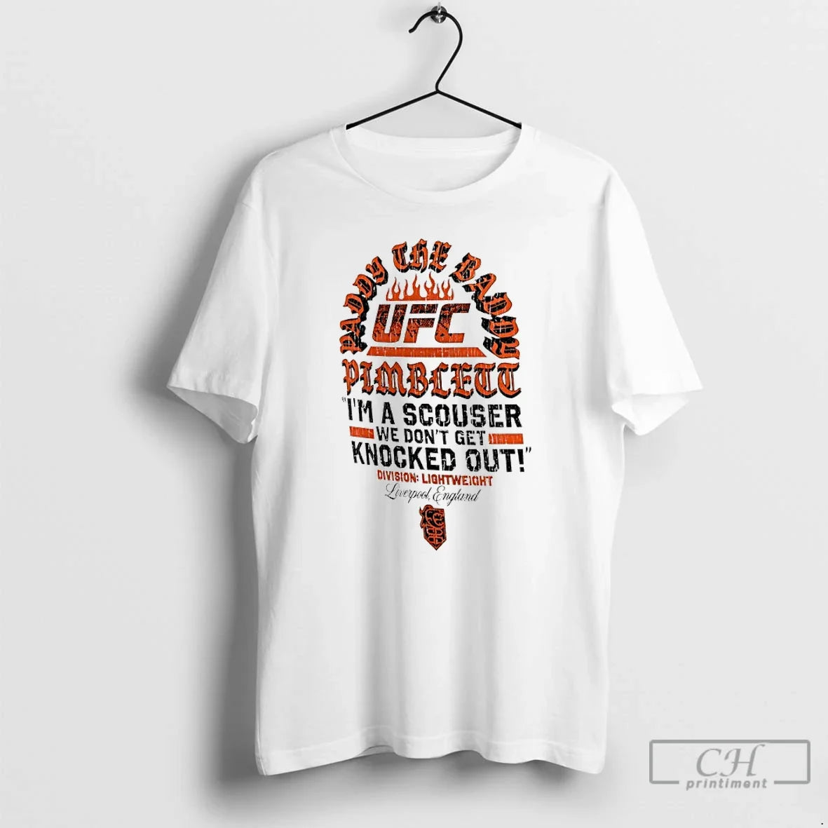 Premium Paddy Pimblett Ufc Im A Scouser We Dont Get Knocked Out T Shirts Sweater - T-Shirt, Sweatshirt, Hoodie