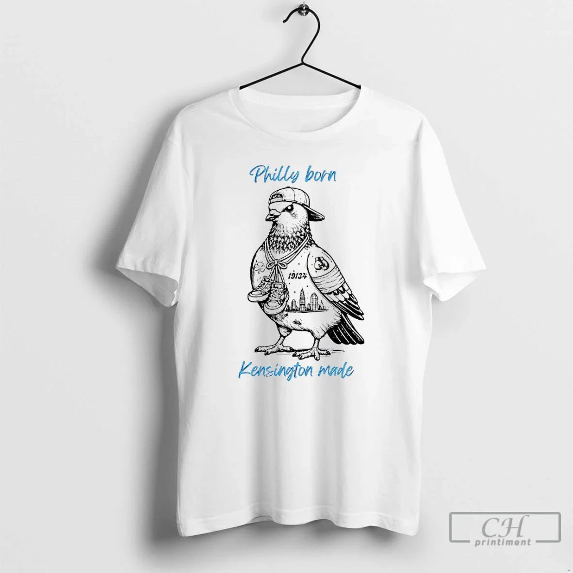 Premium Philly Born Kensington Made 19134 Zip Code Unisex T-shirt, Sweatshirt, Hoodie, Long Sleeve Tee - T-Shirt, Sweatshirt, Hoodie