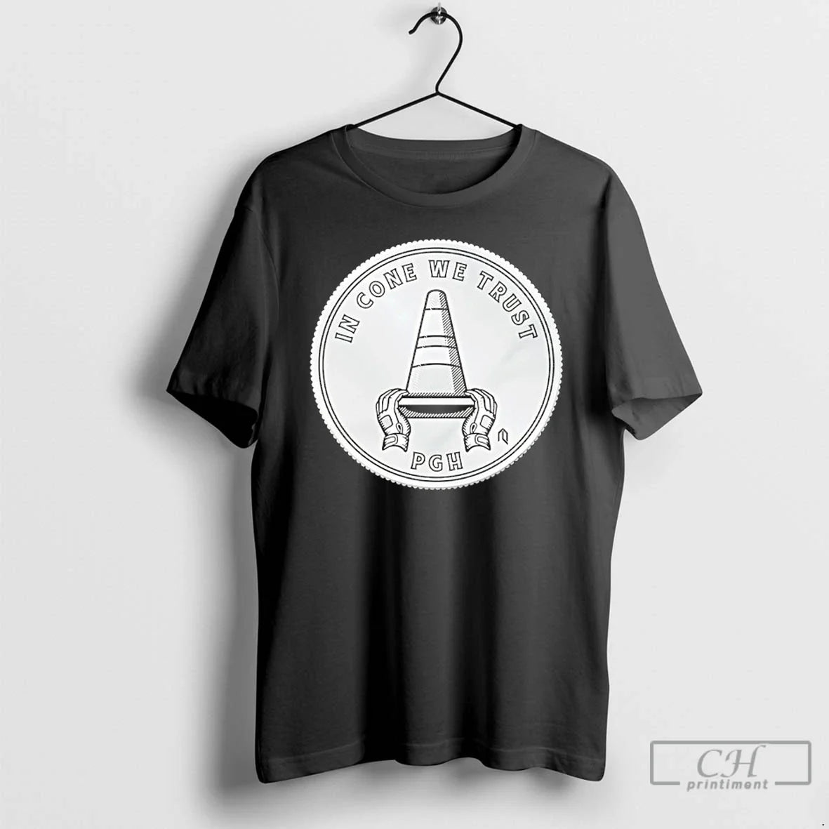 Premium Pirates In Cone We Trust Pgh Unisex T-shirt, Sweatshirt, Hoodie, Long Sleeve Tee - T-Shirt, Sweatshirt, Hoodie