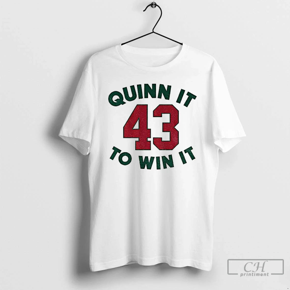 Premium Quinn Hughes 43 Minnesota Wild Quinn It To Win It - T-Shirt, Sweatshirt, Hoodie