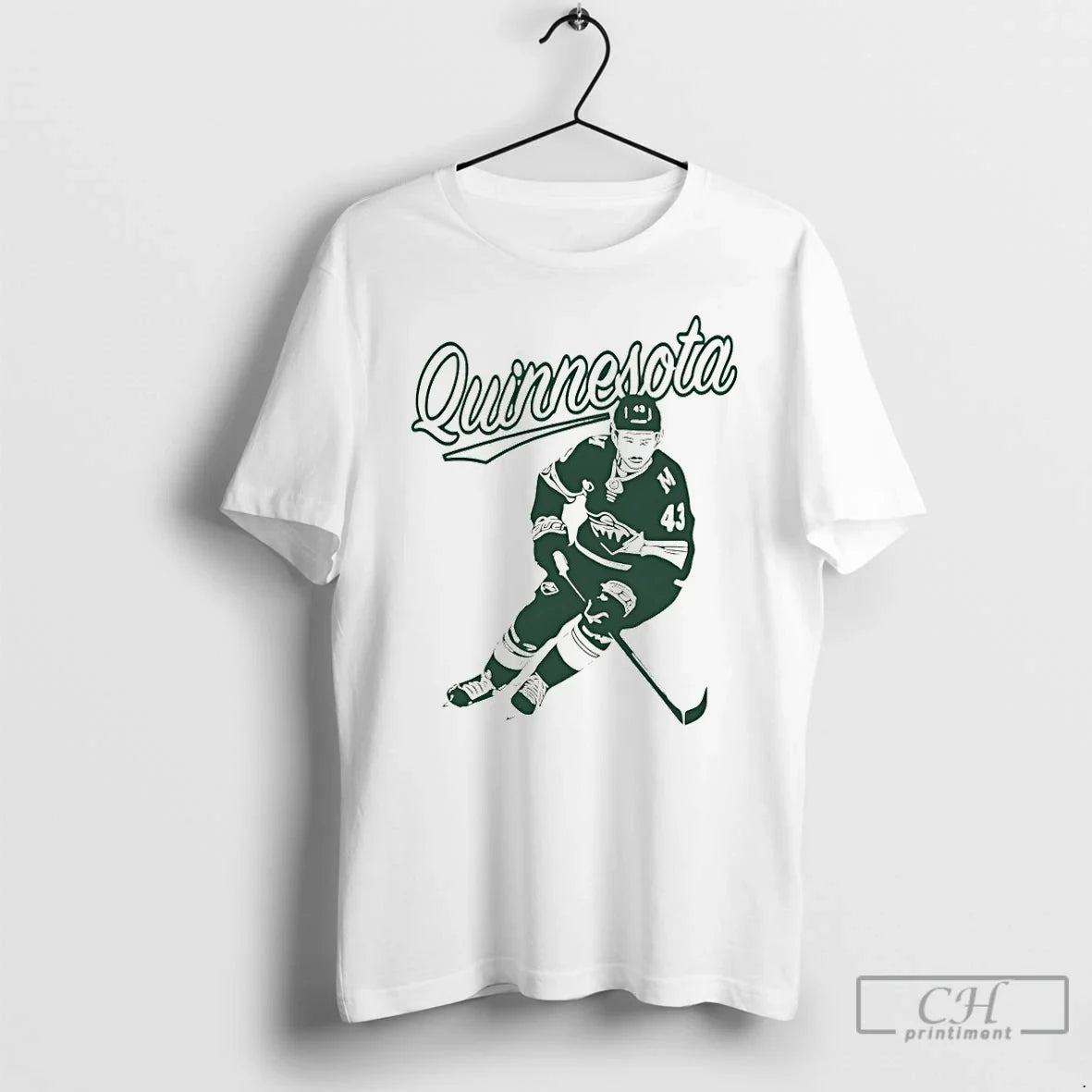 Premium Quinn Hughes Quinnesota Minnesota Hockey Nhl State Of Hockey - T-Shirt, Sweatshirt, Hoodie