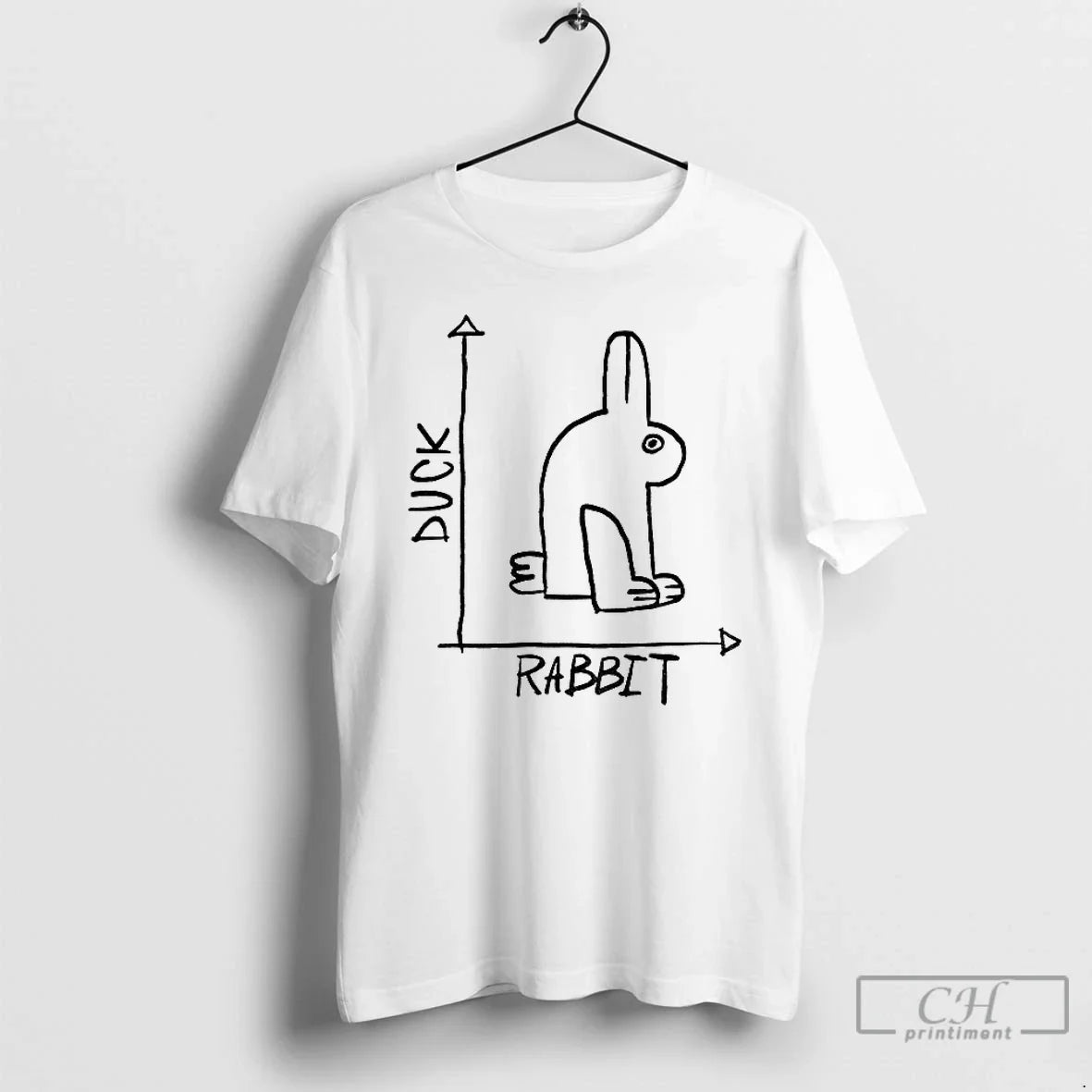 Premium Rabbit Duck Graph Meme - T-Shirt, Sweatshirt, Hoodie