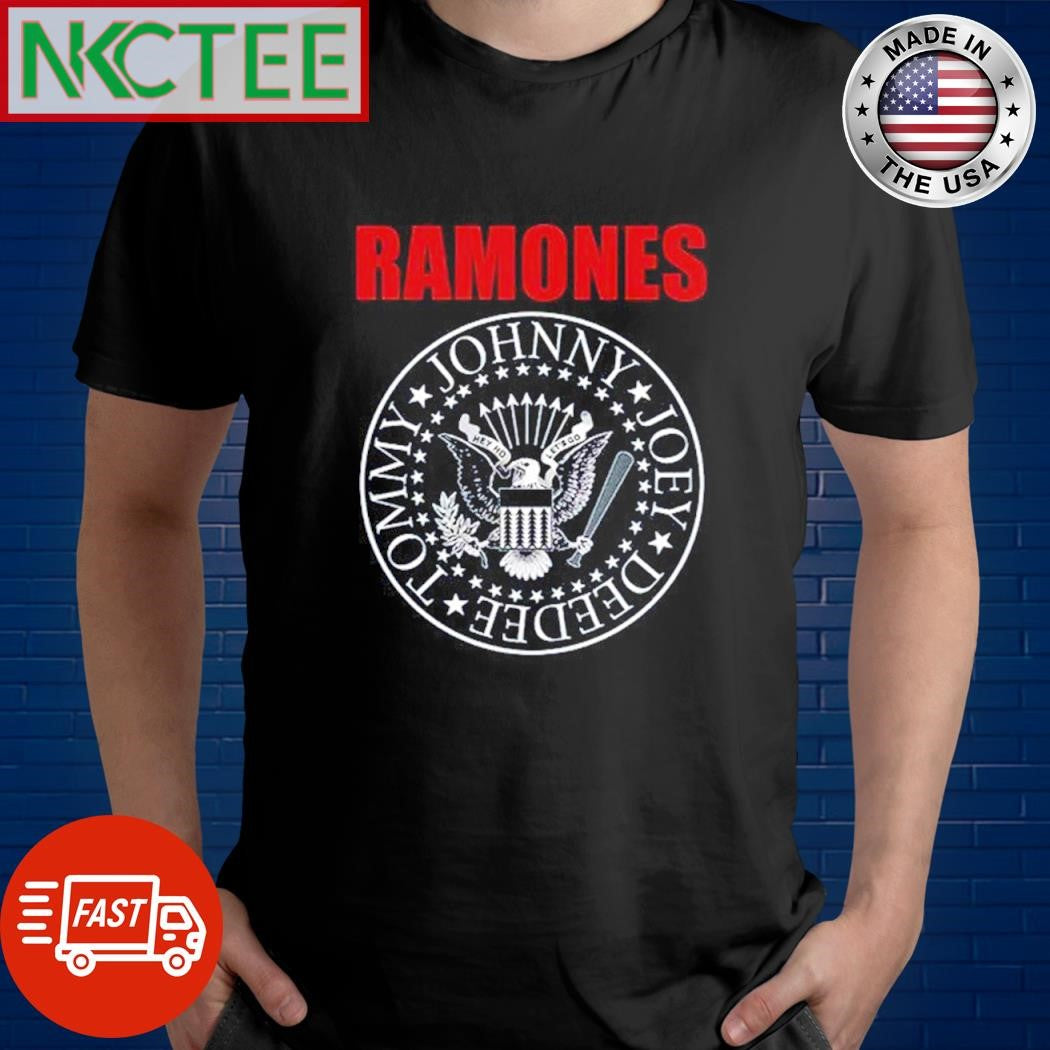 Premium Ramones Tommy Johnny Joey Deedee shirt Unisex T-shirt, Sweatshirt, Hoodie, Long Sleeve Tee - T-Shirt, Sweatshirt, Hoodie