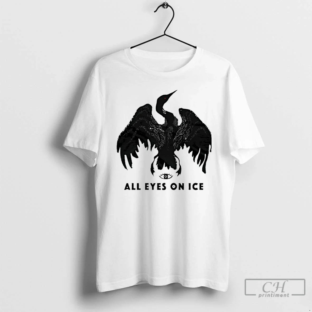 Premium Rebel Loon All Eyes On Ice Minnesota 2026 - T-Shirt, Sweatshirt, Hoodie