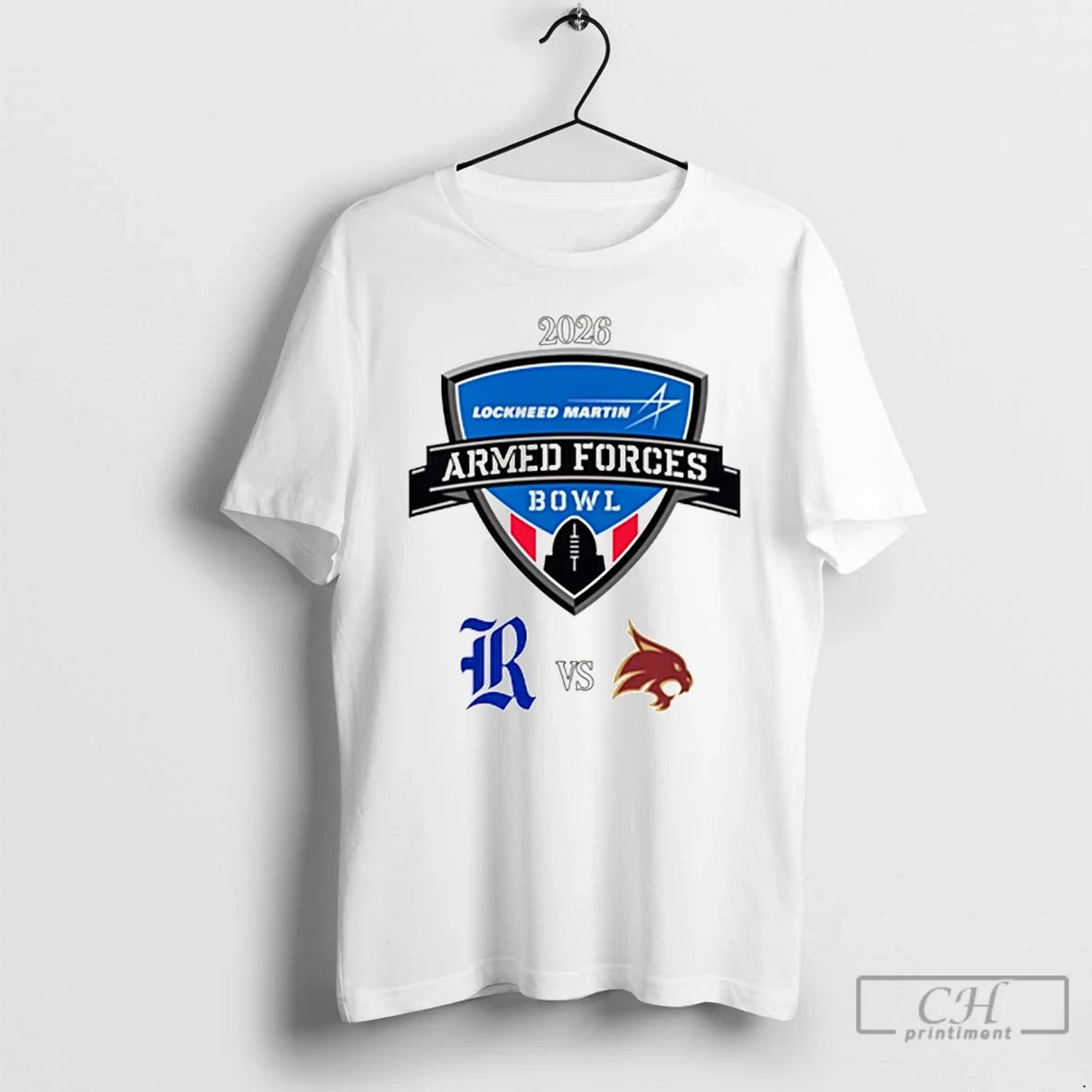 Premium Rice Owls Vs Texas State Bobcats 2026 Armed Forces Bowl - T-Shirt, Sweatshirt, Hoodie