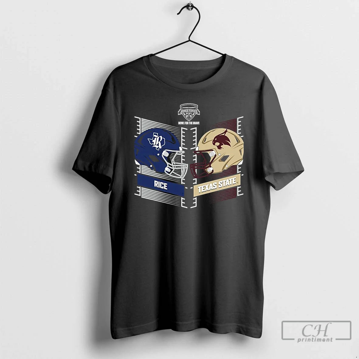 Premium Rice Owls Vs Texas State Bobcats 2026 Armed Forces Bowl Head To Head - T-Shirt, Sweatshirt, Hoodie
