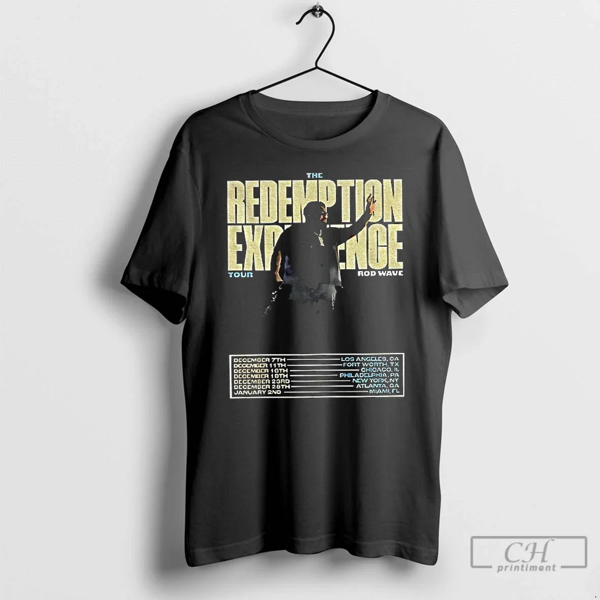 Premium Rod Wave The Redemption Experience World Tour 2025 - T-Shirt, Sweatshirt, Hoodie