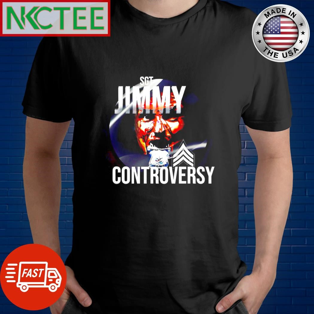 Premium SGT Jimmy Controversy police badge blood shirt Unisex T-shirt, Sweatshirt, Hoodie, Long Sleeve Tee - T-Shirt, Sweatshirt, Hoodie