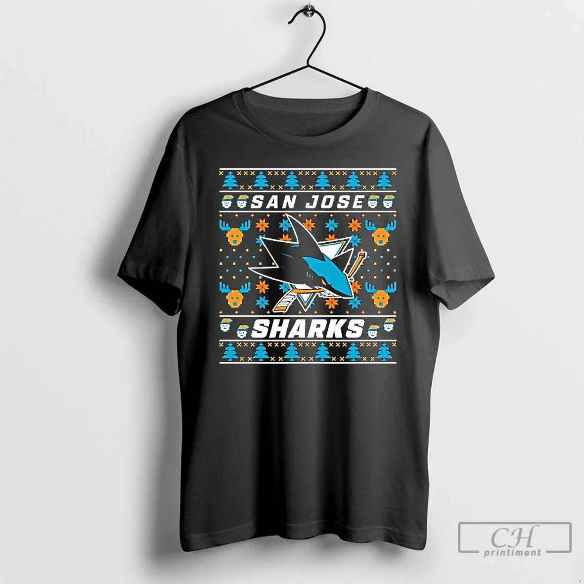 Premium San Jose Sharks 2025 Holiday Ugly Christmas - T-Shirt, Sweatshirt, Hoodie