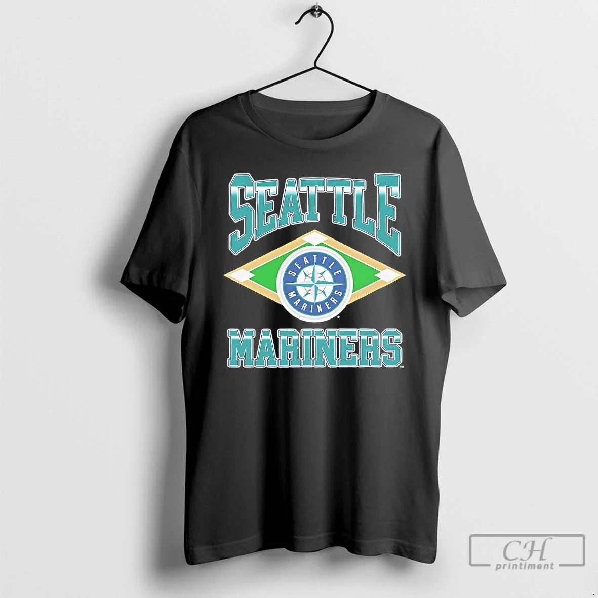 Premium Seattle Mariners Baseball Field Diamond Unisex T-shirt, Sweatshirt, Hoodie, Long Sleeve Tee - T-Shirt, Sweatshirt, Hoodie