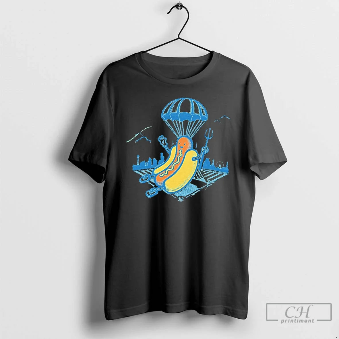 Premium Seattle Baseball Hot Dogs From Heaven Unisex T-shirt, Sweatshirt, Hoodie, Long Sleeve Tee - T-Shirt, Sweatshirt, Hoodie