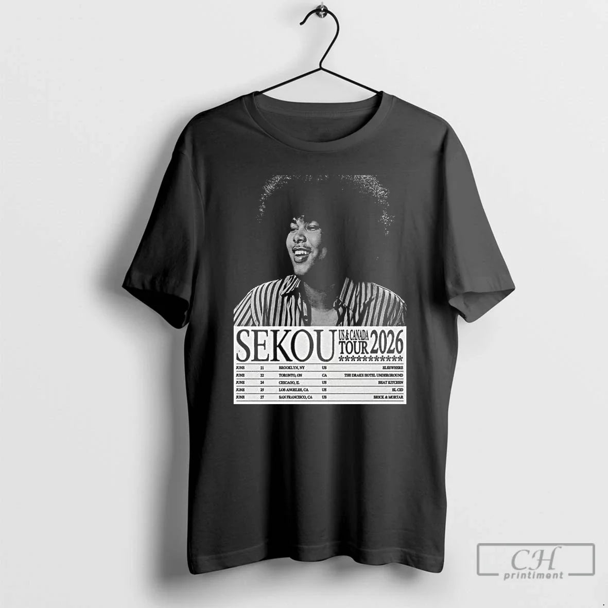 Premium Sekou Us Canada Tour 2026 Unisex T-shirt, Sweatshirt, Hoodie, Long Sleeve Tee - T-Shirt, Sweatshirt, Hoodie