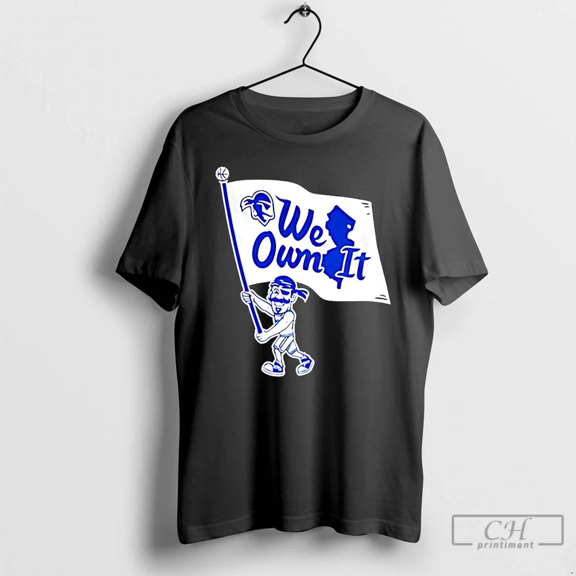 Premium Seton Hall University We Own It Flag Christmas - T-Shirt, Sweatshirt, Hoodie
