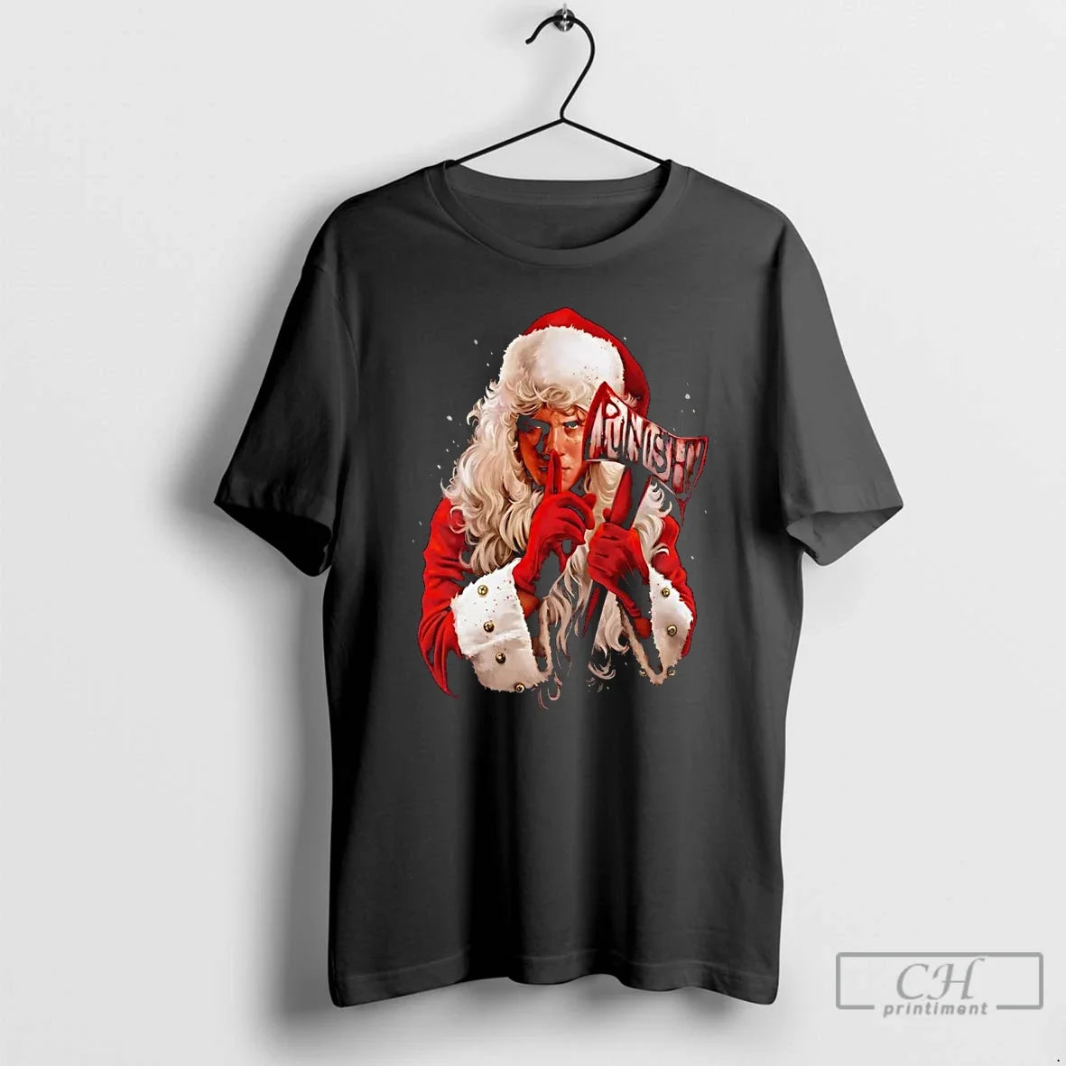Premium Silent Night Deadly Night Santas Watching Punish Axe Christmas - T-Shirt, Sweatshirt, Hoodie