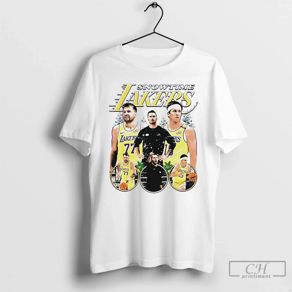Premium Snowtime Lakers Los Angeles Lakers Graphic - T-Shirt, Sweatshirt, Hoodie