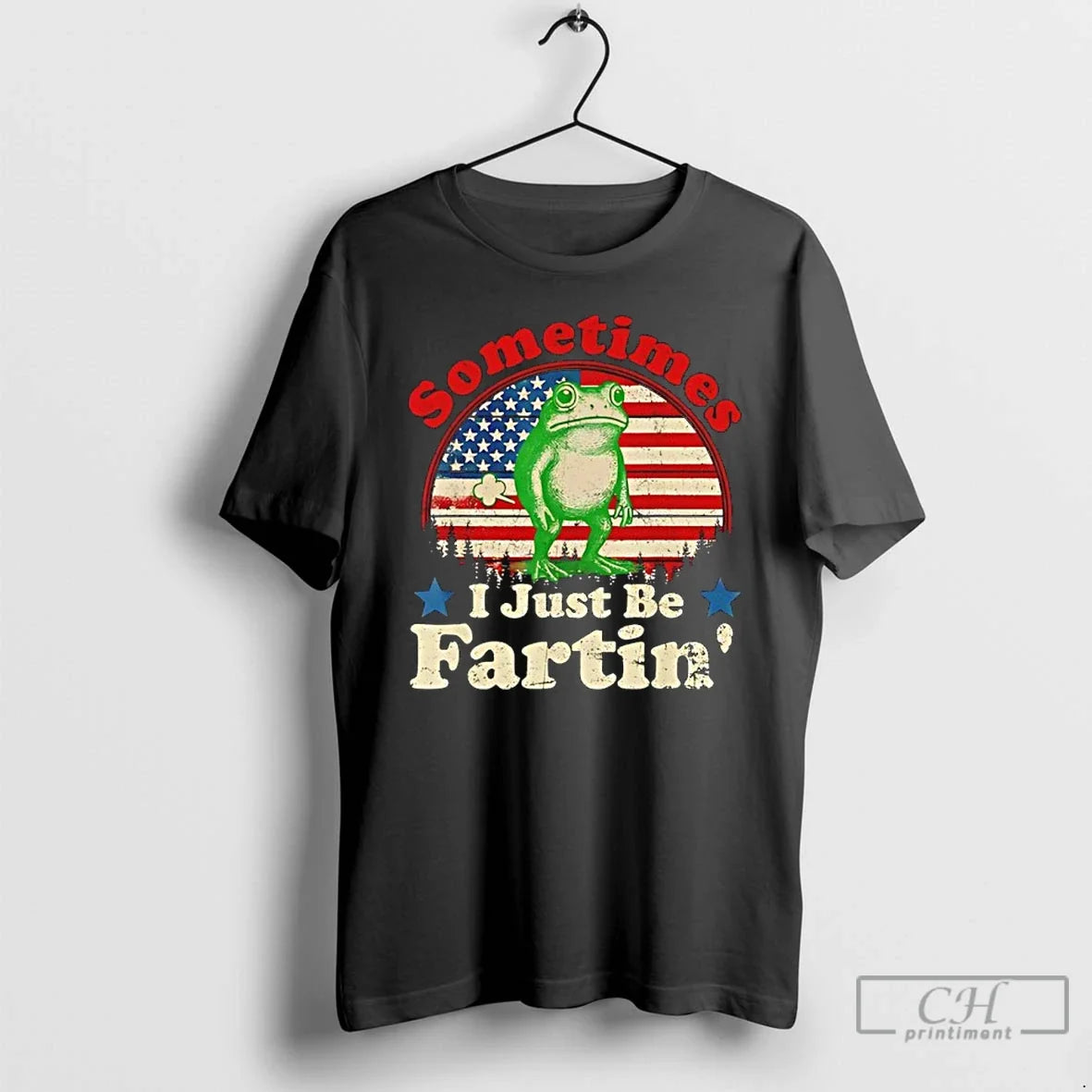 Premium Sometimes I Just Be Fartin Frog Vintage - T-Shirt, Sweatshirt, Hoodie