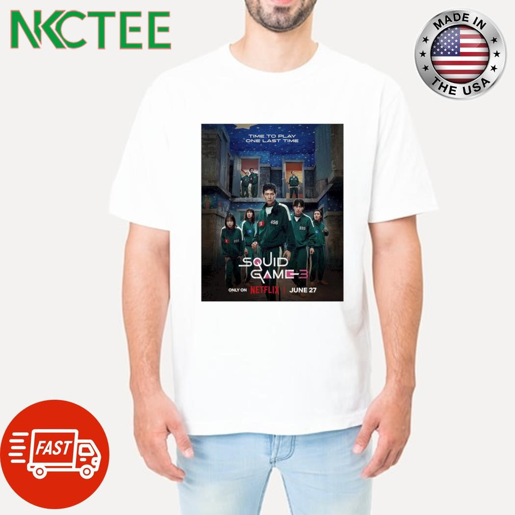Premium SquidGame 3 poster shirt Unisex T-shirt, Sweatshirt, Hoodie, Long Sleeve Tee - T-Shirt, Sweatshirt, Hoodie