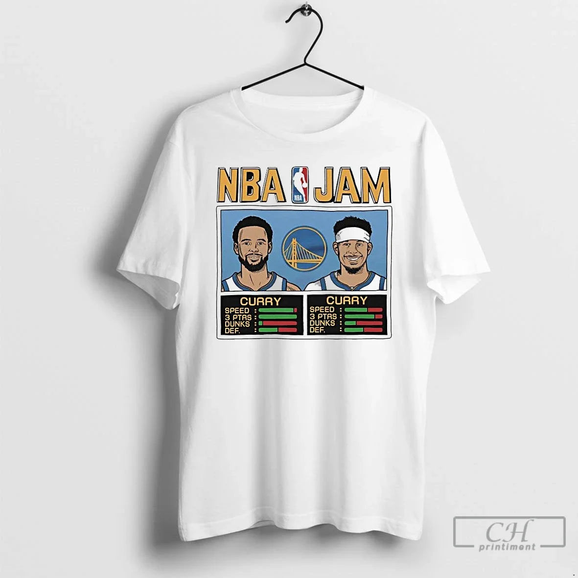 Premium Stephen Curry And Seth Curry Nba Jam Golden State Warriors - T-Shirt, Sweatshirt, Hoodie