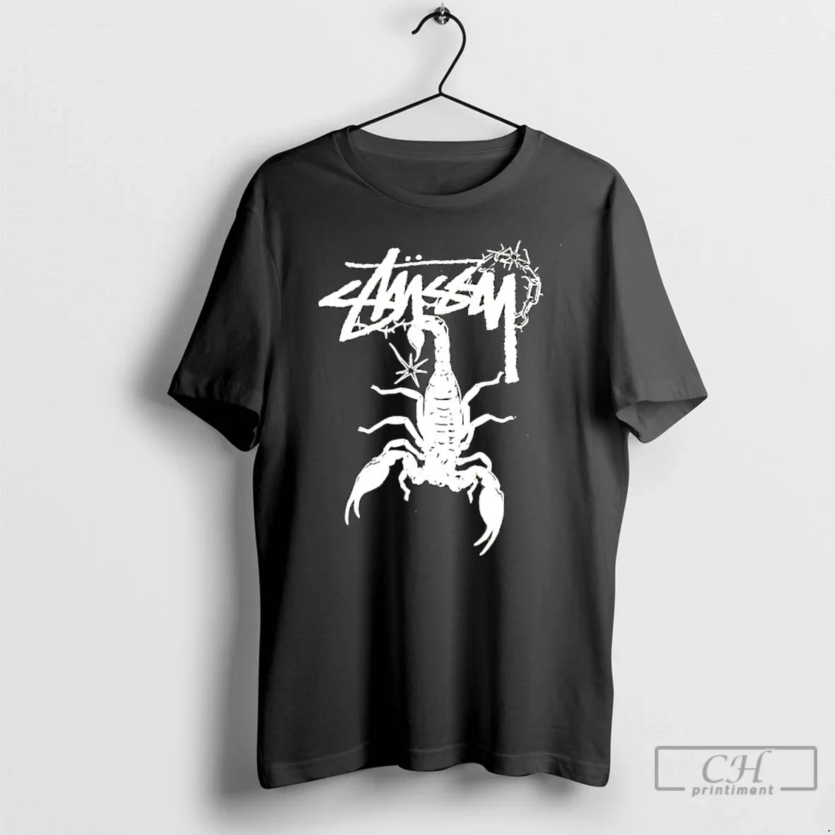 Premium Stussy Scorpion Black - T-Shirt, Sweatshirt, Hoodie